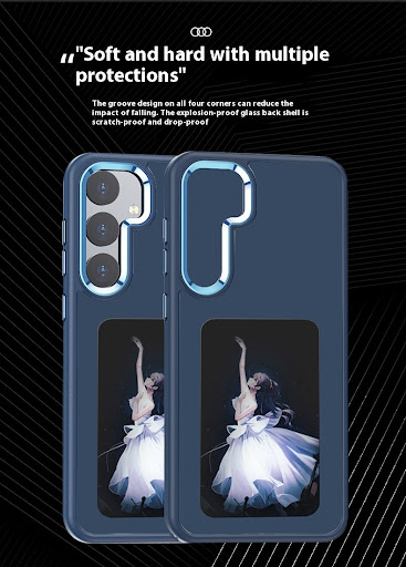 Title 5, Protective mobile phone cover with E-ink screen...