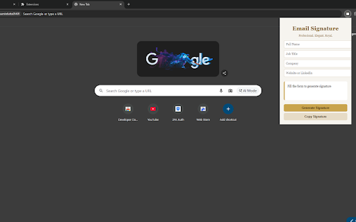 Royal Email Signature Generator screenshot 1