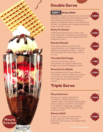 Baskin Robbins menu 