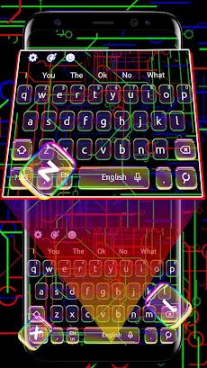 Live Neon Lines Keyboard Themeのおすすめ画像1