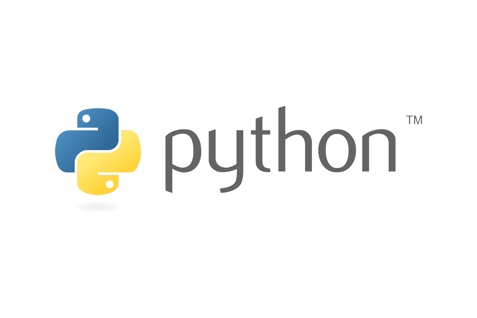 python in grey letters with white background