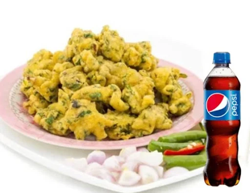 Mix Veg Pakoda Platter (Fusion) + Pepsi (400 Ml)