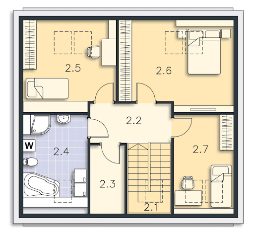 Moss DCP324 - Rzut poddasza