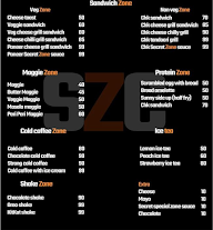 Social Zone Cafe menu 3