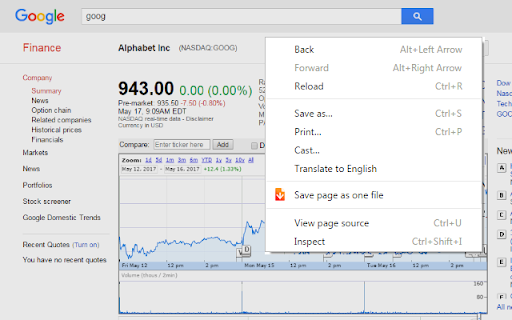 Google 943.00 Inspect 