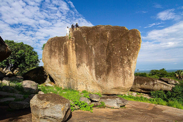 Local tourist atop one of the hills found within Fort Patiko.