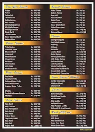 Kaavya Sweets menu 2