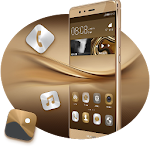 Cover Image of Tải xuống Theme for Huawei P9 HD: Dark Gold 1.0.0 APK