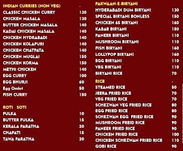 Priya Punjabi Restaurant menu 