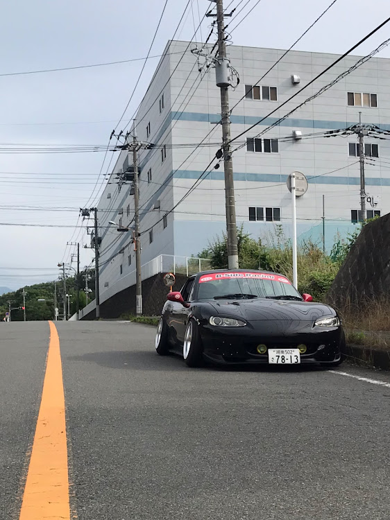 ロードスターの7月JSM・まもなく20歳・通勤車両・紫陽花・走れるシャコタンに関するカスタム事例の投稿画像2枚目