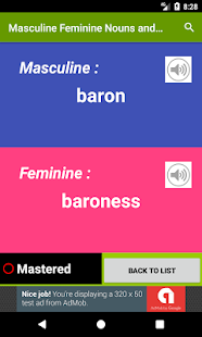 Masculine Feminine Nouns Quiz(圖4)-速報App