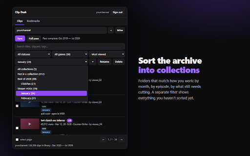 Clip Desk — Twitch Clip Manager for Streamers screenshot 2