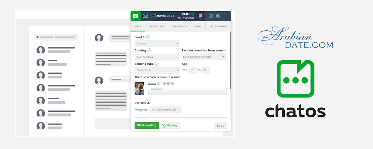 Arabiandate - Multi-account - chats / mails Preview image 1