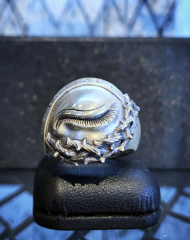 Bague Œil d'Épine en Argent Sterlin - 3