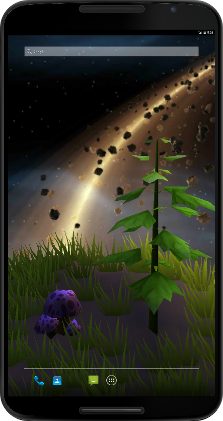 Space Sky 3D Live Wallpaper Screen 2