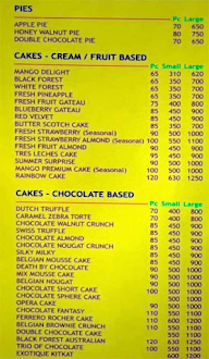 Brownie Point menu 2