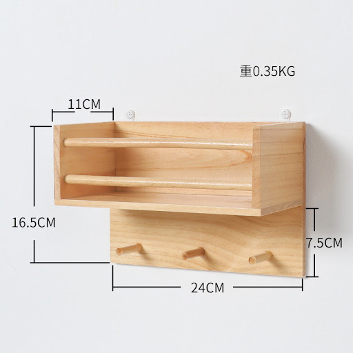 Title 3, Multifunctional Retro Distressed Solid Wood Wal...