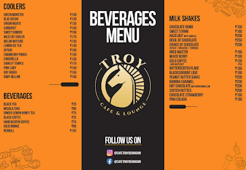 Cafe Troy & Lounge menu 