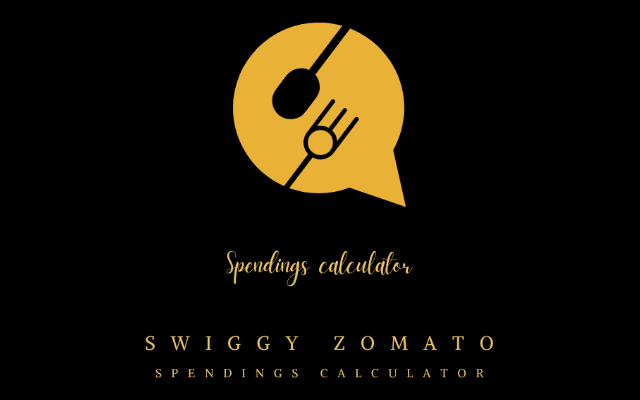 Swiggy Zomato Spendings Calculator Preview image 0