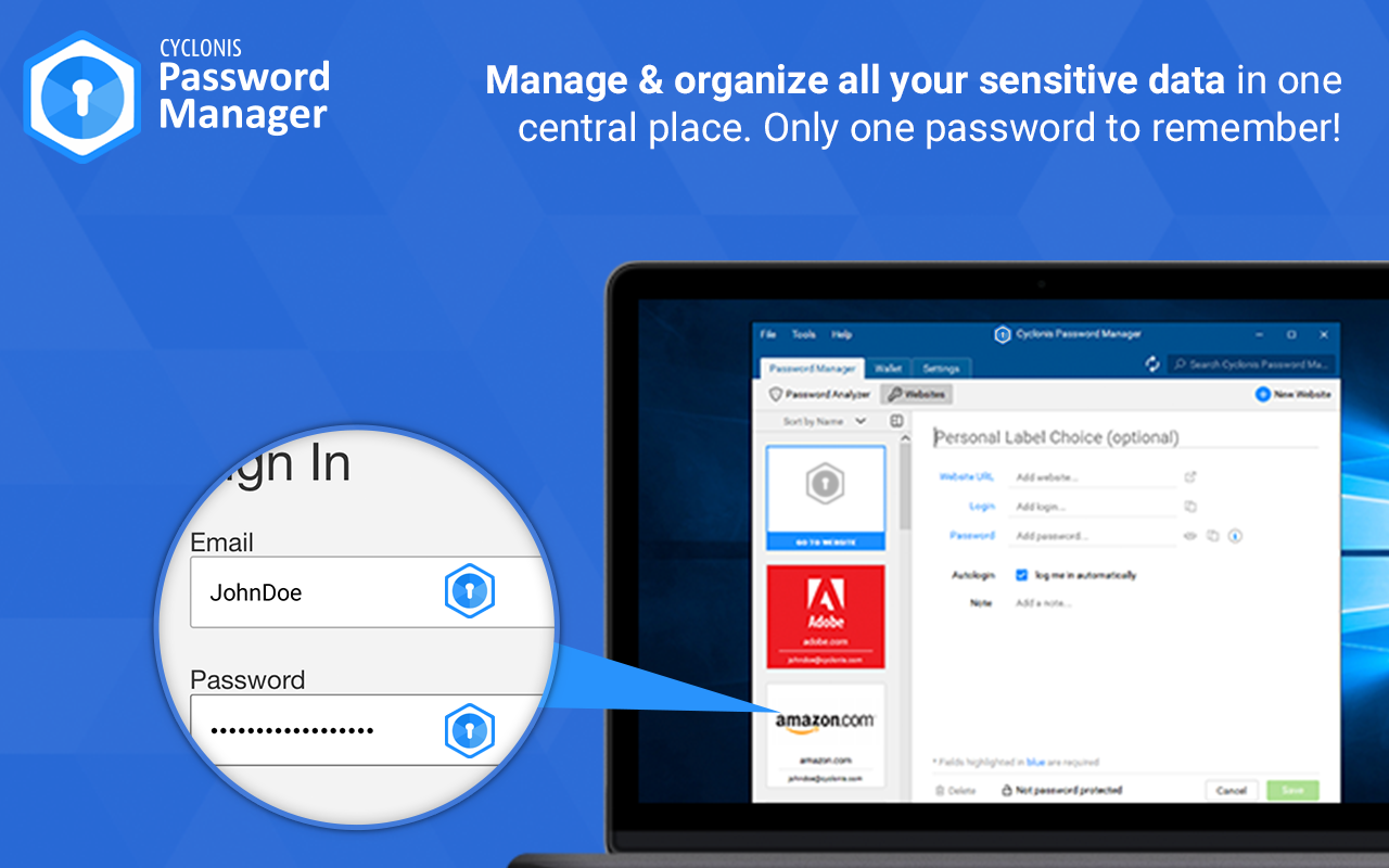 Cyclonis Password Manager Preview image 3