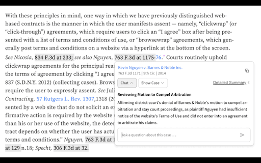 Midpage | AI overlays for case law