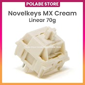 Novelkeys X Kailh Cream Switch Mx Cream Kailh Cream Novelkeys Nk Cream Linear Switch Công Tắc Bàn Phím Cơ - Polabe Store