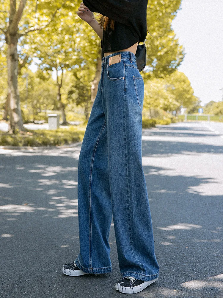 Title 2, Retro Pantalone sa Širokim Nogavicama i Ravnim ...