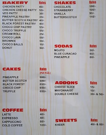 Almani Foods menu 