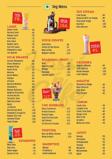 Lassi N Cafe menu 