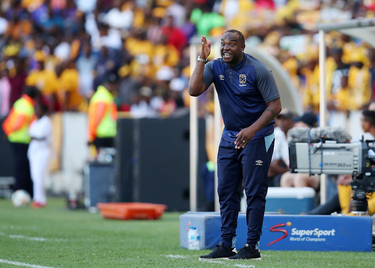 Benni McCarthy, coach of Cape Town City during the 2019 Nedbank Cup Quarter Final match between Kaizer Chiefs and Cape Town City at the Mbombela Stadium, Nelspruit on the 31 March 2019.