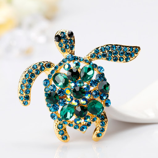 Title 2, Fashion Creative Simple Turtle Brooch. An elega...