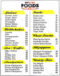 Pitstop Foods menu 1