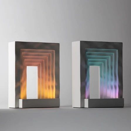 Haimen Design Aurora Sunset Bedroom Atmosphere Night Light creates a relaxing sunset ambiance. Perfect for a calming bed