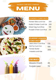 Madras Curd Rice Company menu 1