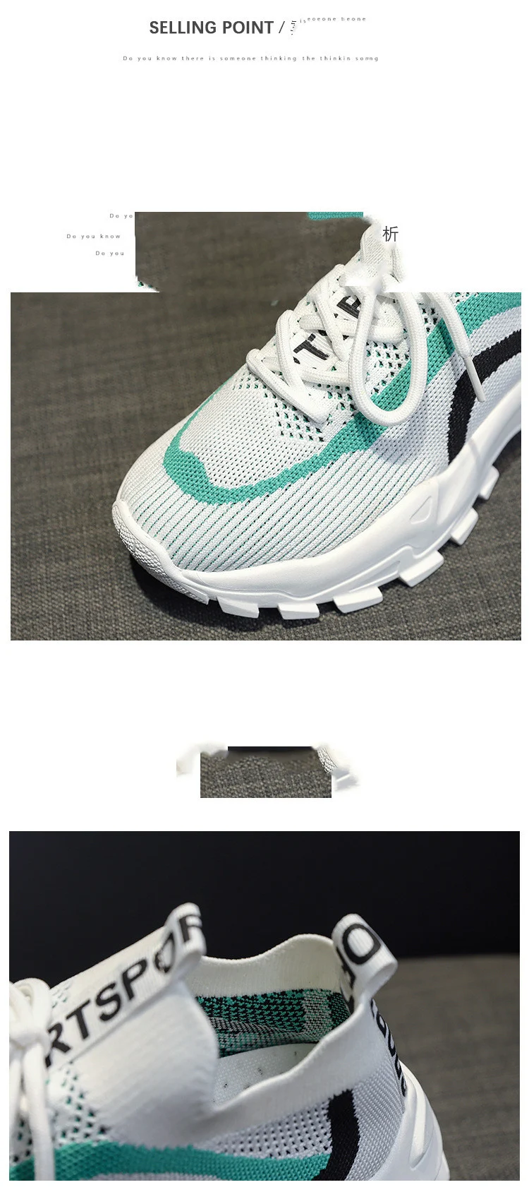 Title 9, Chaussures de course décontractées tissées et r...