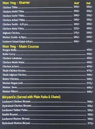 Shahi Dawat menu 2