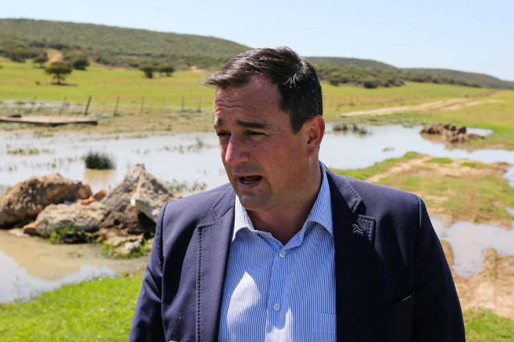 DA interim leader John Steenhuisen during a visit to Nelson Mandela Bay