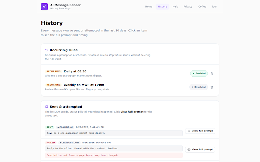 AI Message Sender screenshot 3