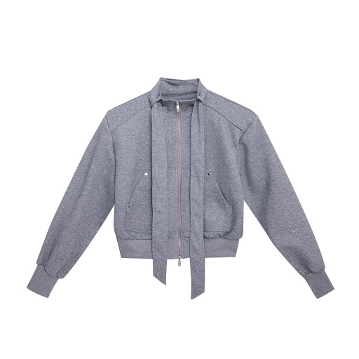 Title 7, Stand Collar Sweater Suit Tie Stitching Jacket....