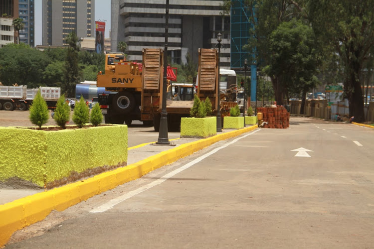 Nairobi Metropolitan Services newly constructed Green Park terminus on March 1.