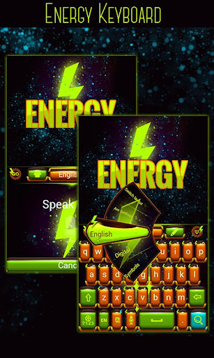 Energy Emoji Keyboard Theme