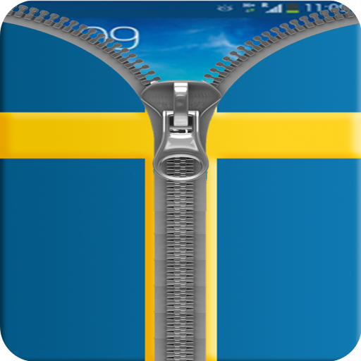 Sweden Flag Zipper Screenlock