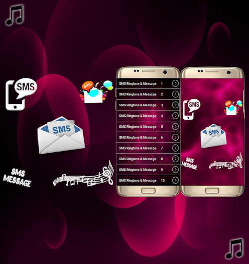 Android application SMS Ringtones Message Sounds screenshort