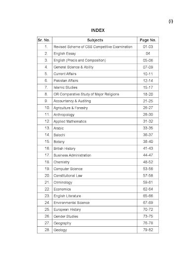 CSS new Syllabus