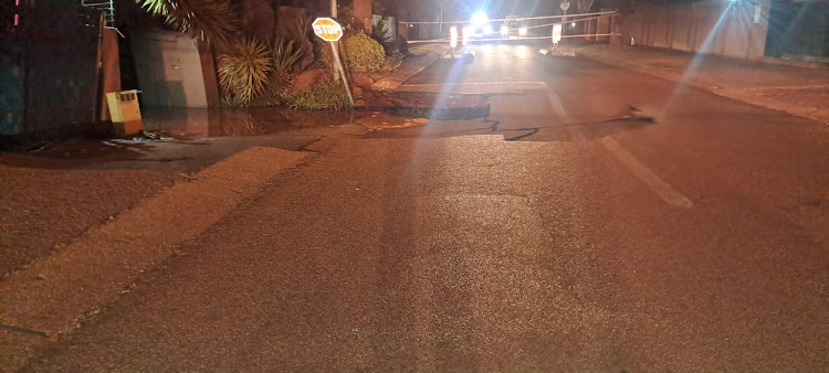 A sinkhole in Centurion continues to grow.