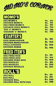 Momos Corner menu 1