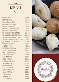 Shondesh Sweets and Snacks menu 2