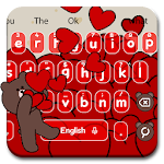 Cover Image of Download 3D Live Cute Brown Bear Keyboard Theme🐻 10001001 APK