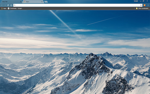 Mountain Peaks chrome extension