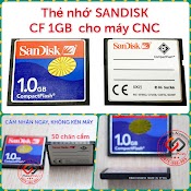 Thẻ Nhớ Sandisk Compact Flash Card Cf Dung Lượng 1Gb Cho Công Nghiệp Máy Cnc Máy Ảnh